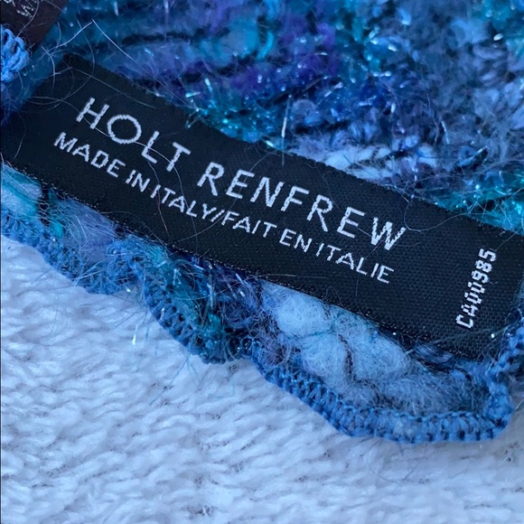 Made in Italy mohair wool blend scarf Holt Renfrew - Picture 2 of 7